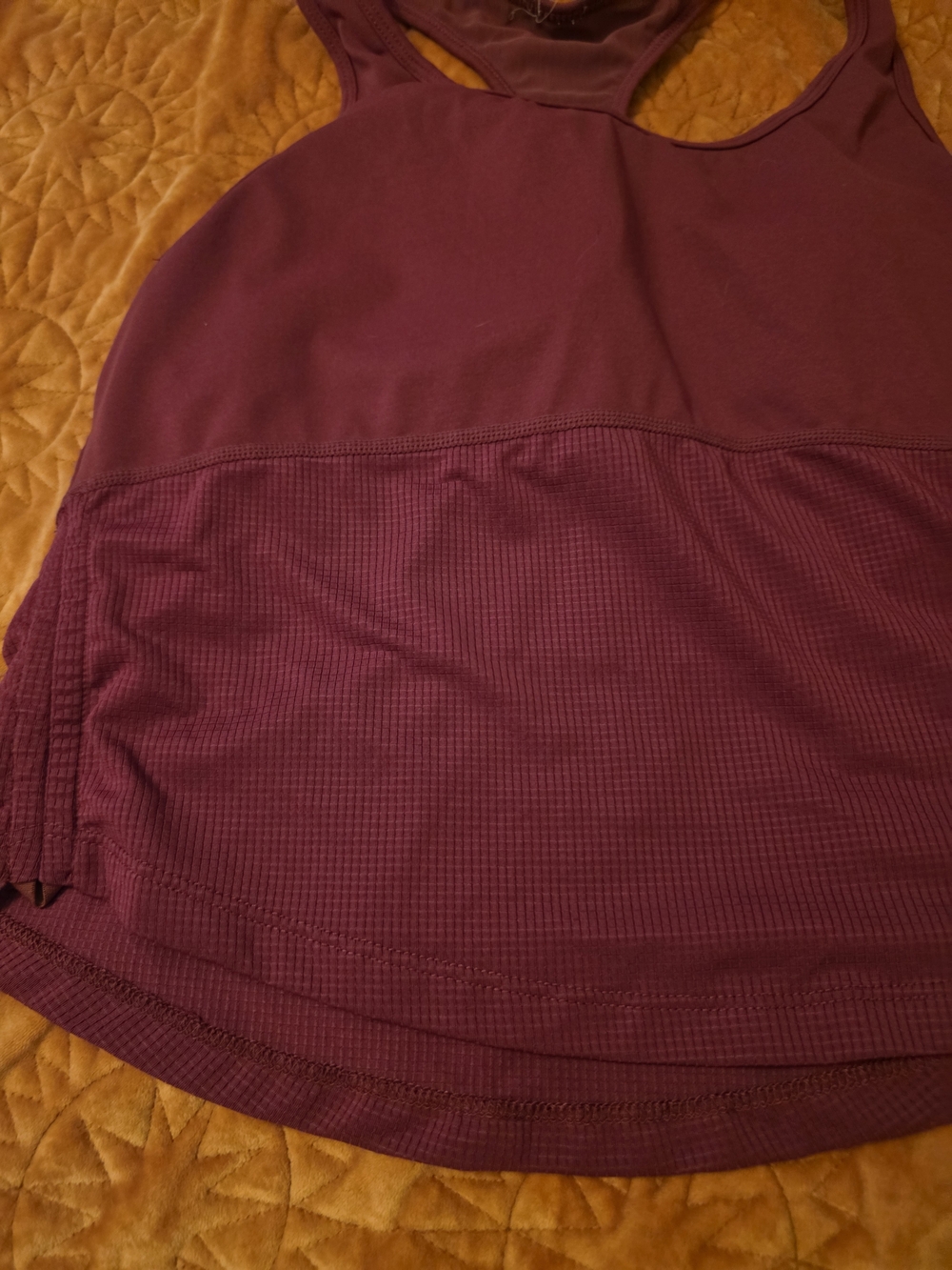 Fabletics Maroon Racerback Sports Tank - Picture 2 of 5
